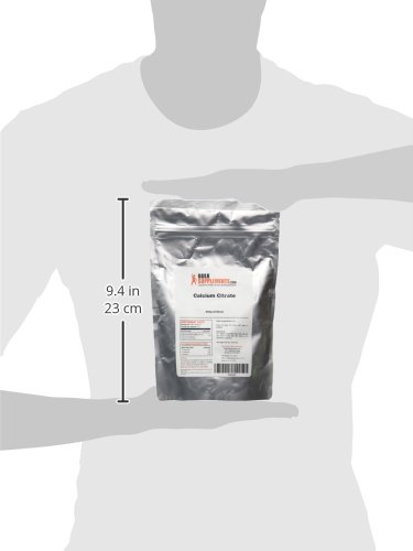 BulkSupplements.com Calcium Citrate Powder - Calcium Supplement, High Bioavailable - Unflavored & Gluten Free, 4.5g per Serving, 250g (8.8 oz) (Pack of 1)