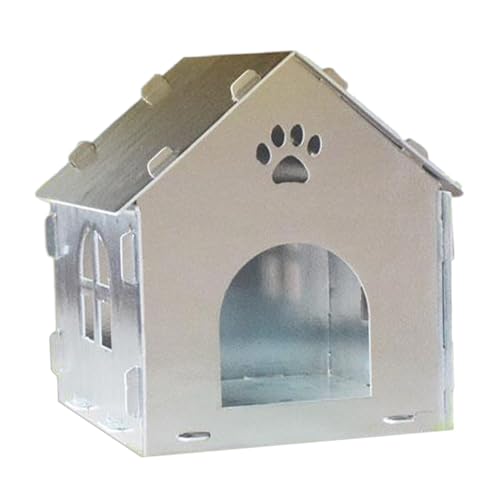 Katze im Freien, isoliertes wildes Katzenhaus, Katzenhaus für Haustiere für Haustiere, beheiztes Wildkatzenhaus, Katzenhaus mit Fluchttür, wasserdichtes Outdoor- Katze, kaltes Wetter für wilde Lda
