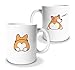 tassenprinter Corgi Tasse/Welsh Corgie Tasse 300ml Keramik Kaffee-Tasse als Geschenk für Hunde-Fans Mamas Liebhaber lustige und süße Spruchtasse Geburtstag (Corgi-Wuff)