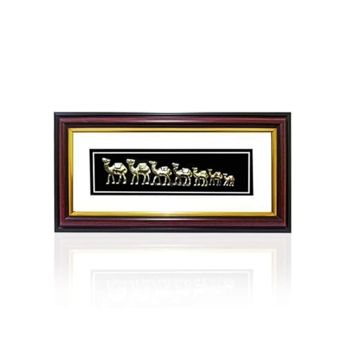 ajooba Dubai Souvenir 7 Camel Metal Wooden frames
