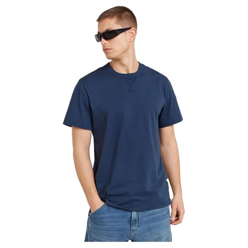 G-Star Nifous T-Shirt, Camiseta Para Hombre, Azul Dk Sea Blue D24449-336-1023 , M