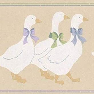 CONCORD WALLCOVERINGS ™ Vintage Geese Wallpaper Border, 5.25" x 15'