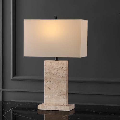 Lámpara de mesa Jennabriana Travertine/Black 26 pulgadas miniatura 1
