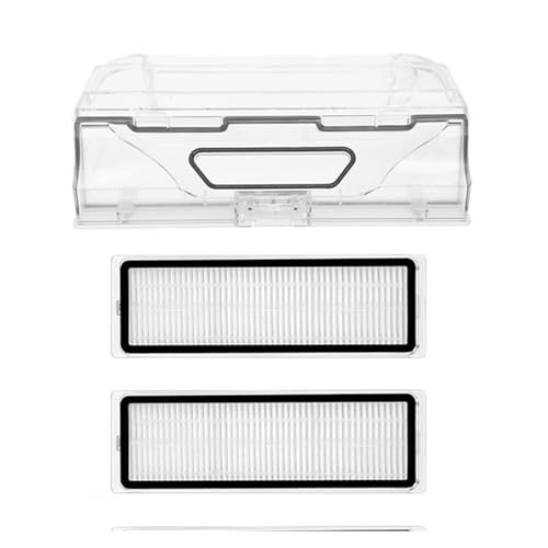 Dust Box With HEPA Filter Kit Compatible For Xiaomi Compatible For Dreame D9 D9 Max/Pro Bot L10 Pro Vacuum Cleaner Replacement Accessories Spare Parts(A)