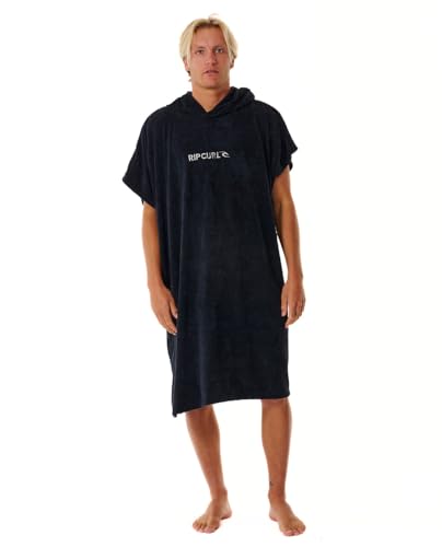 Rip Curl Brand Hooded Towel Changing Robe/Poncho 00ZMTO - Black/Grey