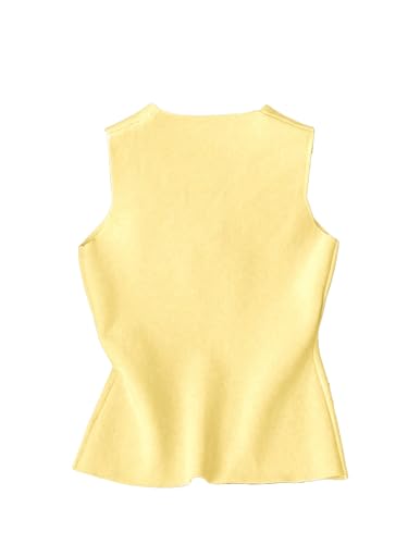 WDIRARA Women's Plus Size Metal Button Down Sweater Vest Crew Neck Sleeveless Knit Tank Top2