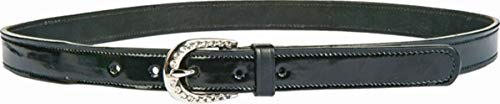 Cinturón de piel charol Mara HKM de 2.5 cm para evitar pliegues en pantalones de vestir