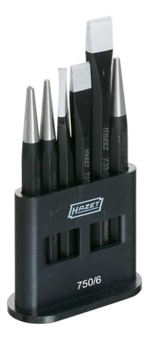 HAZET 750/6 Centre Chisel Drift Punch Set - Multi-Colour