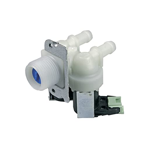 Válvula solenoide válvula de llenado válvula de llenado 2 veces 180° 11 mm Ø lavadora Whirlpool Bauknecht __PLACEHOLDER_BRAND_1__ 481228128468 también Balay Bosch Constructa Cylinda Gaggenau Hanseatic