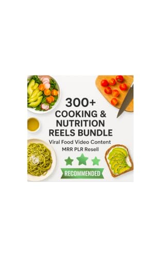 300+ Cooking & Nutrition Reels Bundle | Viral Food Video Content | MRR PLR Resell image 2