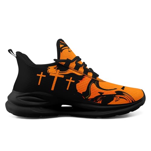 Christian Running Shoes for Men Women, Lightweight Athletic Sneakers Tennis Walking Shoes Gym Workouts Trainers2