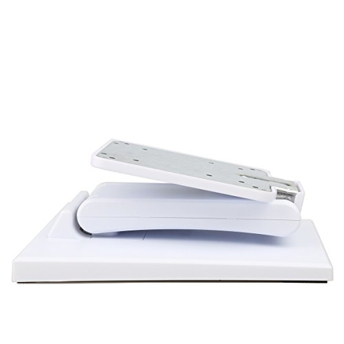 Image of WEARSON Single Adjustable LCD Monitor Stand Mount Folding VESA Monitor Desk Stand with VESA Hole 75x75mm 100x100mm (White)