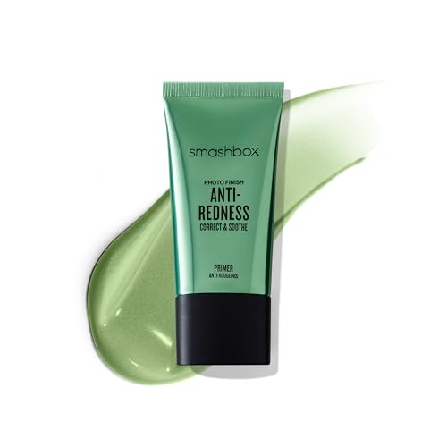 Smashbox Photo Finish Anti-Redness Correct Primer | Color Correcting Primer Instantly Neutralizes Redness and and Soothes Skin with Algae, Rose + Mushroom extracts, 0.33 Fl Oz