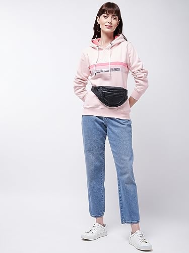Image of Modeve Women Printed Hooded Sweatshirt for Winter