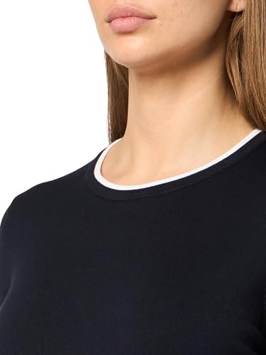 Image of Nautica Women's Crew Neck Solid Short Sleeve Sweater