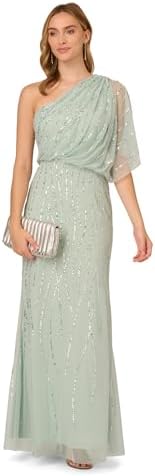 Adrianna Papell Women's Long Beaded Dress