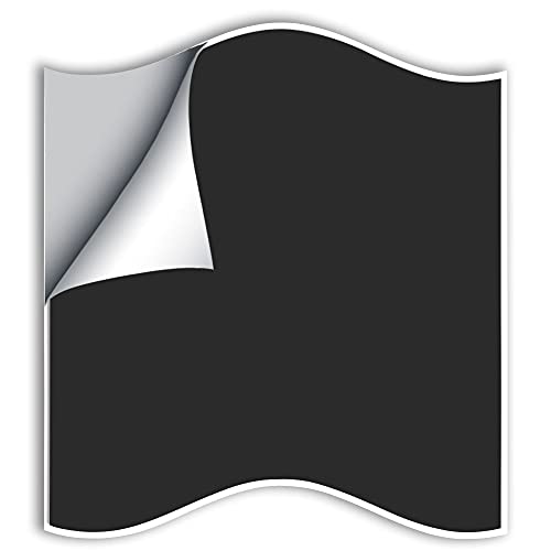 Abnaok 50pc Tile Stickers 6 x 6 inch, 15 x 15cm Kitchen Bathroom Tile Stickers Peel and Stick Tile Transfers Cover, Self-Adhesive Square Wall Tile DIY Stick On Wall (Matt Black)