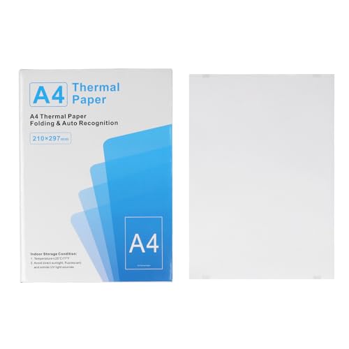 Papel de impresion termica A4 de 100 hojas para impresoras termicas de documentos 5