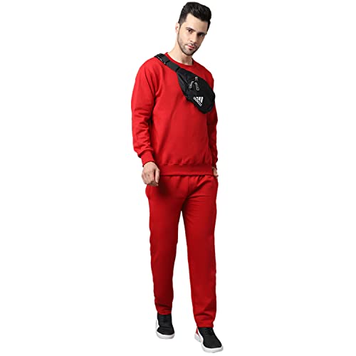 Image of Mack Jonney Fleece Solid Tracksuit Co-ord Set for Men- SW RN LOWER 02-P