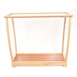 Old Modern Handicrafts Display Case for Midsize Tall Ship Clear Finish - Display Case Comes with Plexiglass Panels - 36.0L x 13.0W x 31.5H Inches
