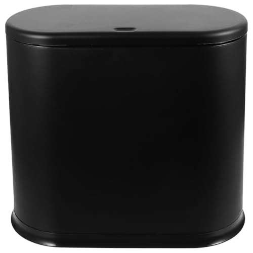 Poubelle rectangulaire noire moderne pour une chambre propre et nette