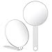 POPETPOP Handheld Mirror Travel Makeup Mirror Portable Vanity Mirror Grooming Mirror with Folding Handle