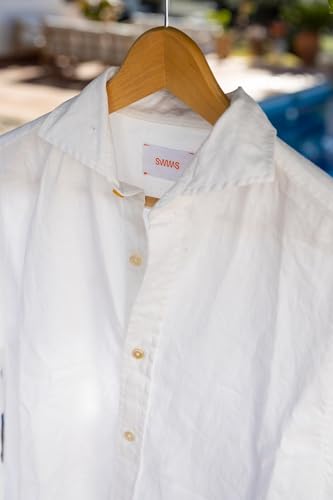 Image of SWIMS Santorini Men's Long Sleeve Linen Stretch Button Down Shirt
