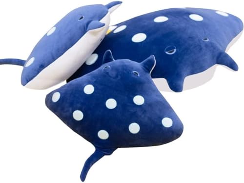 マンタ ぬいぐるみ 抱き枕 オニイトマキエイ 抱きまくら だきまくら ぬいぐるみ 人形 80cm ふわもちの抱き枕 人気抱き枕 抱きつき枕 可愛い 大きな抱き枕 ブルー 車の飾り クリスマス 誕生日 プレゼント
