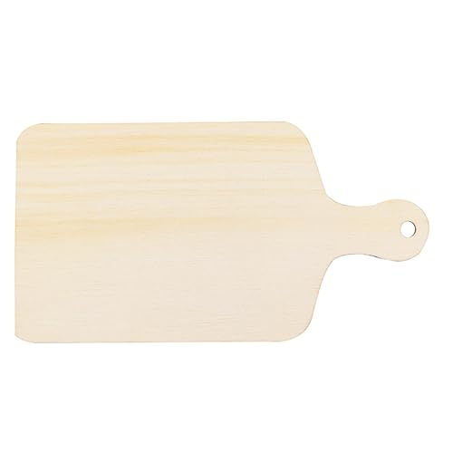 Set de 6 mini tablas de cortar de madera con mango miniatura 4