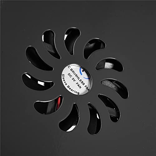 Base plegable para laptop con ventiladores, negro miniatura 5