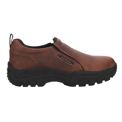 ROPER Mens Performance Slip On Casual Shoes - Brown - Size 9.5 D
