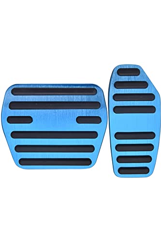 セレナ C27 アルミ ペダルカバー アクセル ブレーキ 専用パーツ 内装 アクセサリー (ブルー)