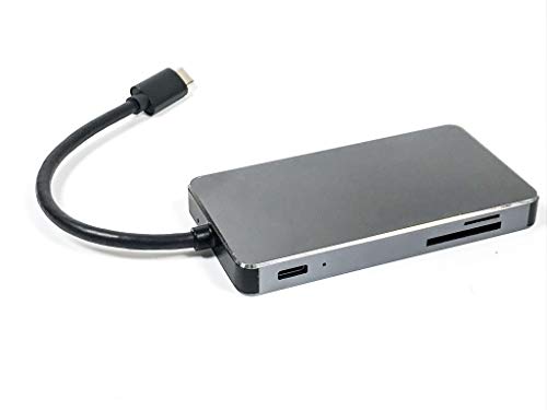 Micro SATA Cables Type C to SD-TIF with 2 X USB 3.0 and PD Dongle Metal Shell