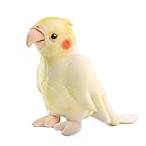 capybaraflying Peluche Calopsitta, Simulation de perroquet, peluche douce 18 cm/7 in, jouet éducatif amusant pour enfants (jaune)