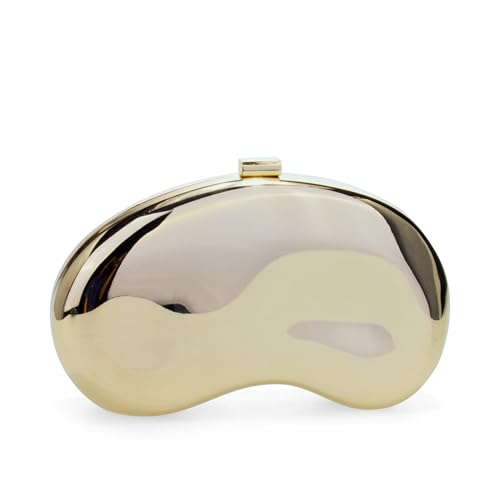 Image of Clutch Purses for Women Evening Handbags with Chain Metallic Purse Cute Shell Purse Clutch Bag for Wedding Party Prom