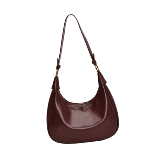 Sac à main à bandoulière femme rouge en polyuréthane avec sangle réglable ajustable