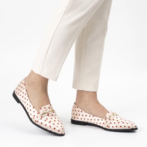Image of Pointy Toe Penny Loafers for Women Dress Office Work Flats Shoes