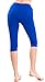 FineBrandShop Ladies Cotton Spandex Stretch Capri Leggings, USA Made, Multiple Colors