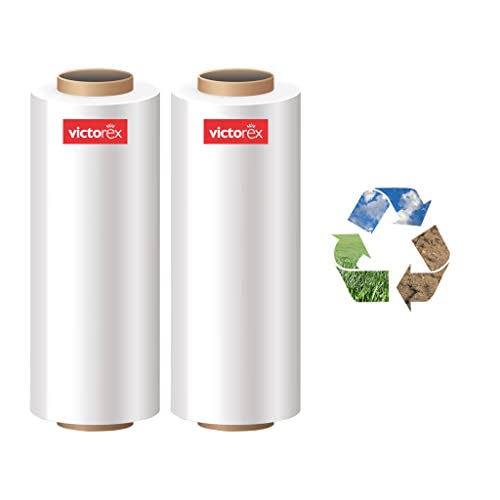 Image of Victorex 4 Inch (100 mm) Width Compostable Packing Material Roll | Eco-Friendly Biodegradable Packaging Sheet | 100 Meter Length | White | Pack of 1