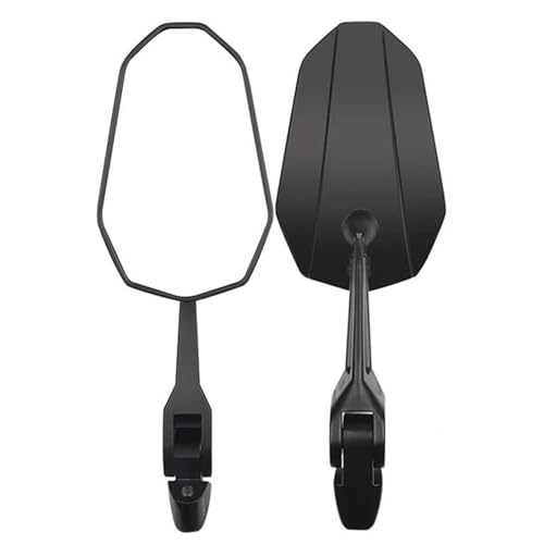 Espejo de moto universal para rutas bajo la lluvia con soporte de aluminio regulable