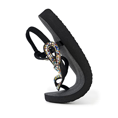 Image of Lowkeyray Women's Summer Sandals womens Flat Sandals Whith Sequins