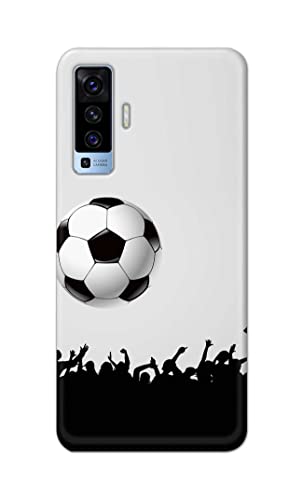 Image of Printed Hard Back Cover Case for Vivo X50 | Vivo X50 5G Back Cover (Football Icon) -1302