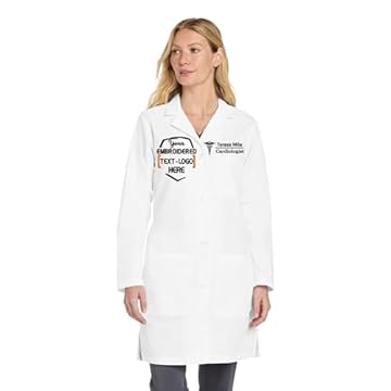 lab coats with embroidery