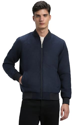 Image of Dennis Lingo Men Regular Fit Suede Fabric Full Sleeves Solid Jackets