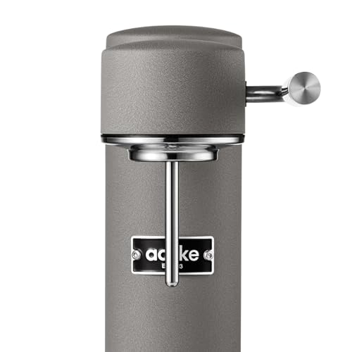 Image of Aarke Carbonator 3 - Premium Sparkling Water Maker, Matte Grey | Stainless steel, Cordless soda maker for home, Carbonated water machine, BPA-free PET bottle included