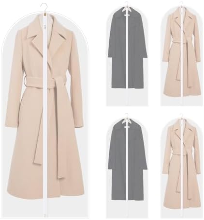 6 Copriabiti Antipolvere Trasparenti - 60x100cm, Impermeabili, Per Armadio E Viaggi - Niviy - Foto 7