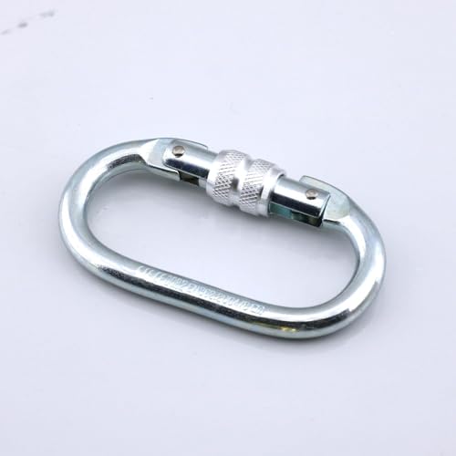 Badem10 Oval Karabina Kilitli 10 mm Kanca Paslanmaz Çelik Kilit Tırmanma Kamp Ekipman Tırmanış İp Askı Kilid
