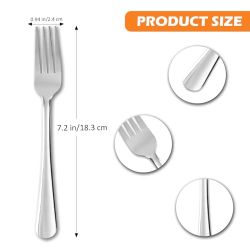 Image of 120 PCS Dinner Fork Set - Windsor Stainless Steel Silverware Fork 7.1 Inch with Dishwasher Safe Flatware Forks for 120, Table Forks for Home, Kitchen or Restaurant