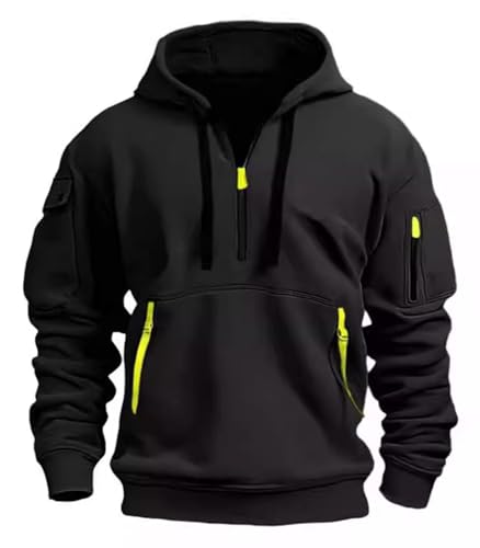 NLAND Sudadera Manga Larga con Capucha para Hombres...