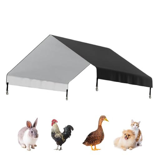 Poulet Coop Tarp - 57.09x43.31 pouces de remplacement de la teinte de la teinte pour Chick Coop, protéger contre le soleil et la météo avec un matériau durable, diverses enclos extérieurs pour les pat